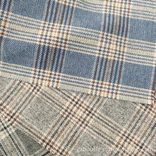 Woolen fashion Plaid  design brushed fabric